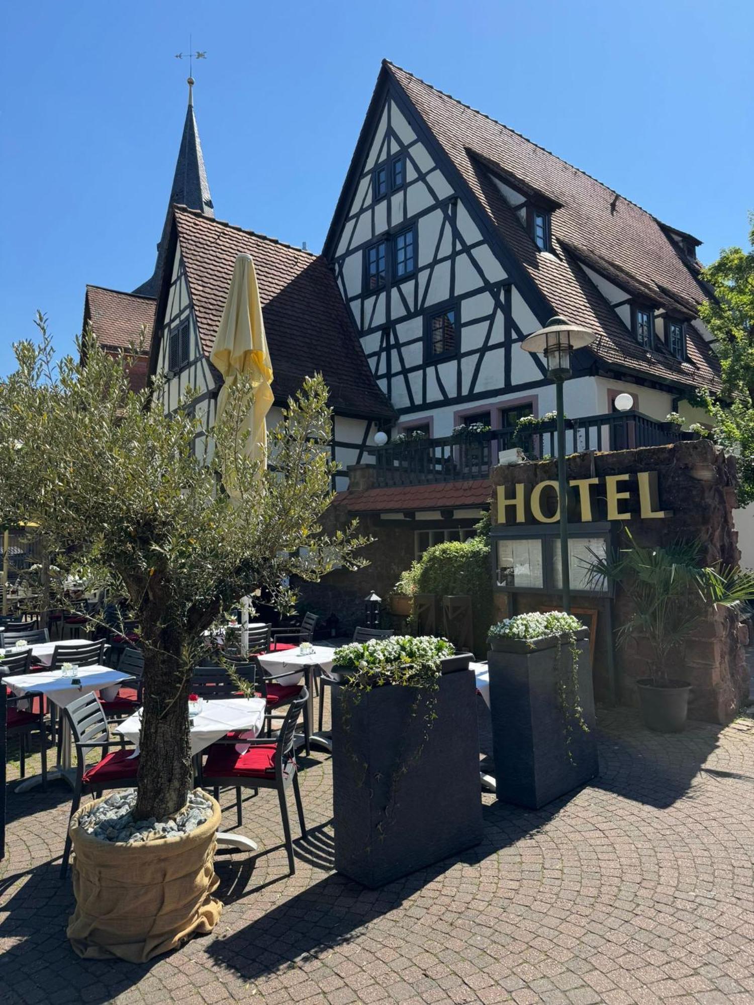 Hotel Restaurant Altes Badhaus Ебербах Екстер'єр фото